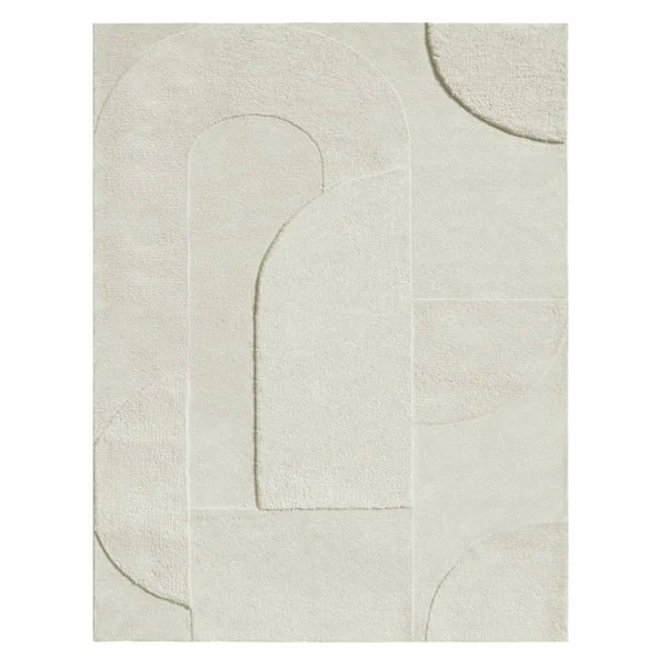  Ivory High Low Area Rug