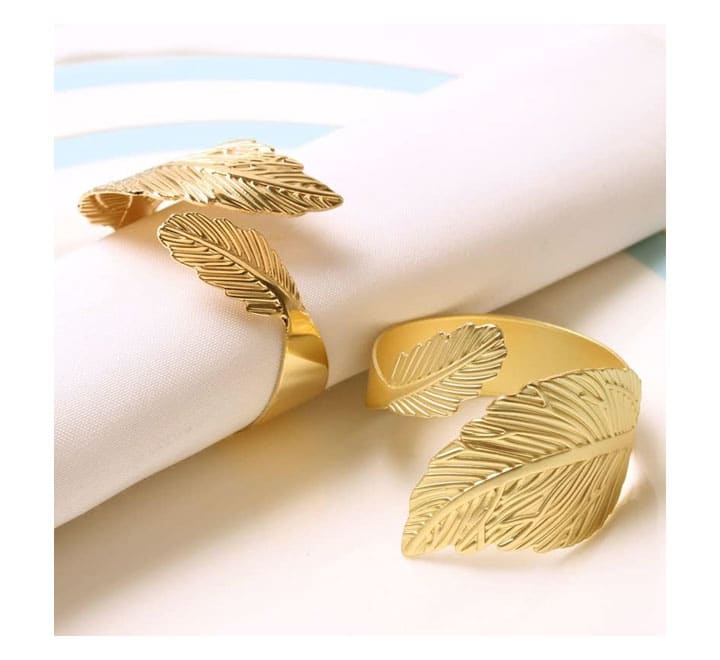 Gold Leaf Napkin Rings