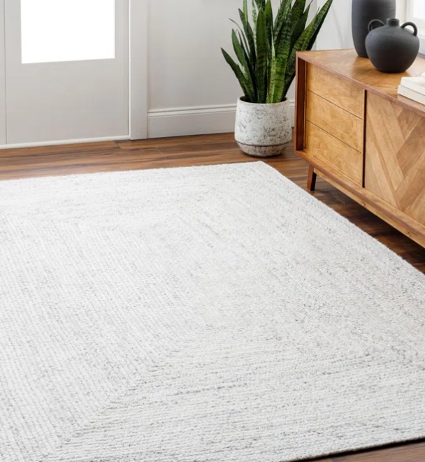 White Gray Rug