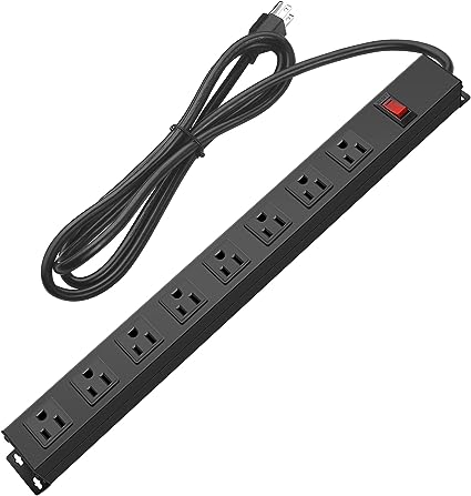  Wall Mount Power Strip With 8 Outlets